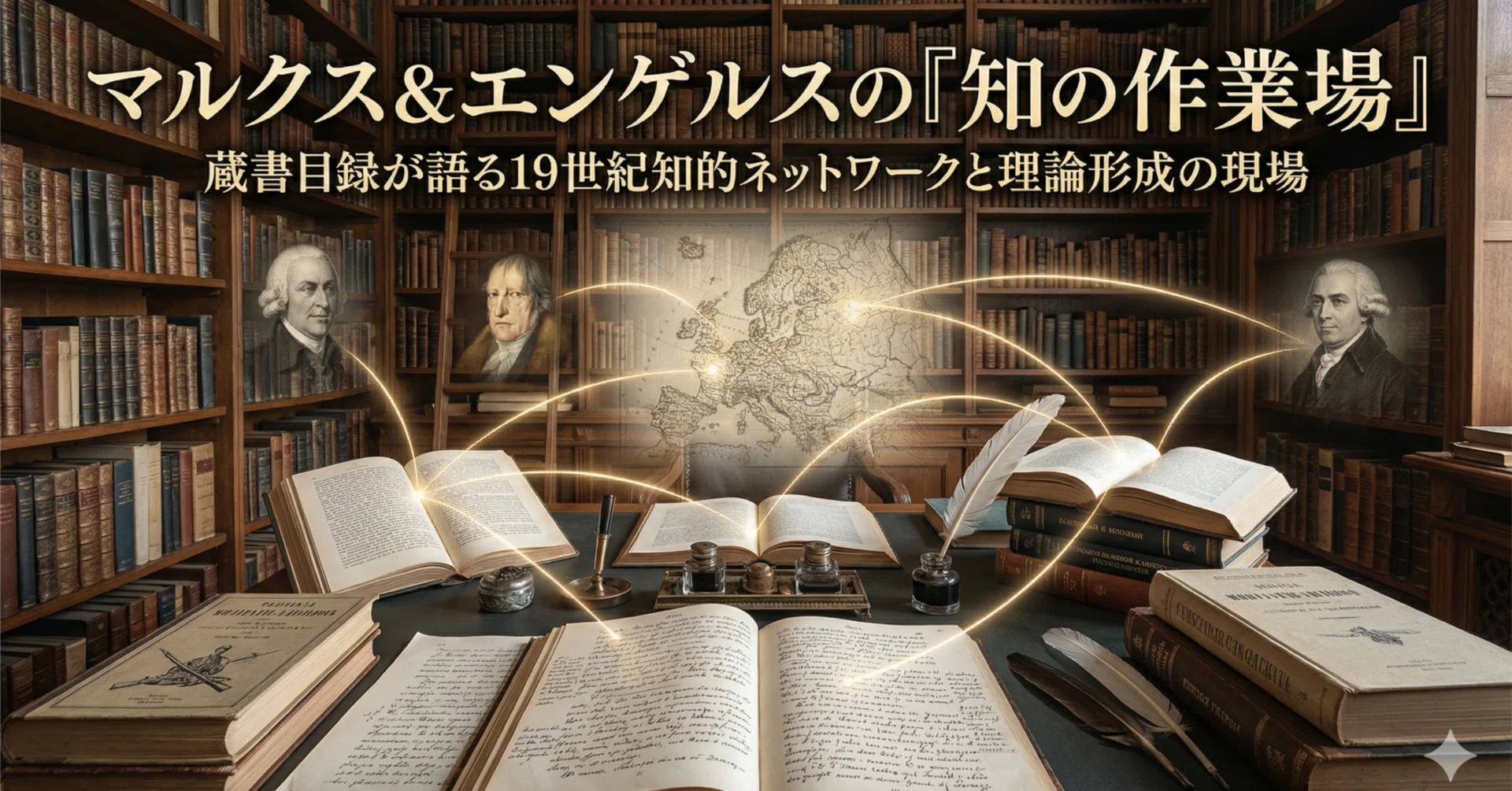 NotebookLM】マルクスとエンゲルスの蔵書目録から読み解く19世紀の知的