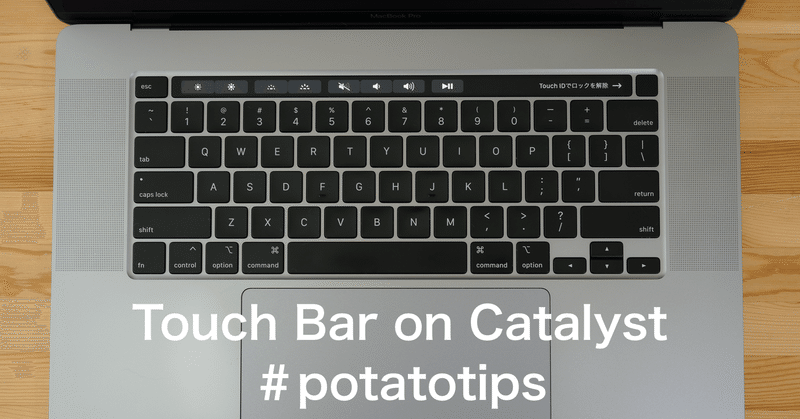 Touch Bar on Catalyst #potatotips #catalyst