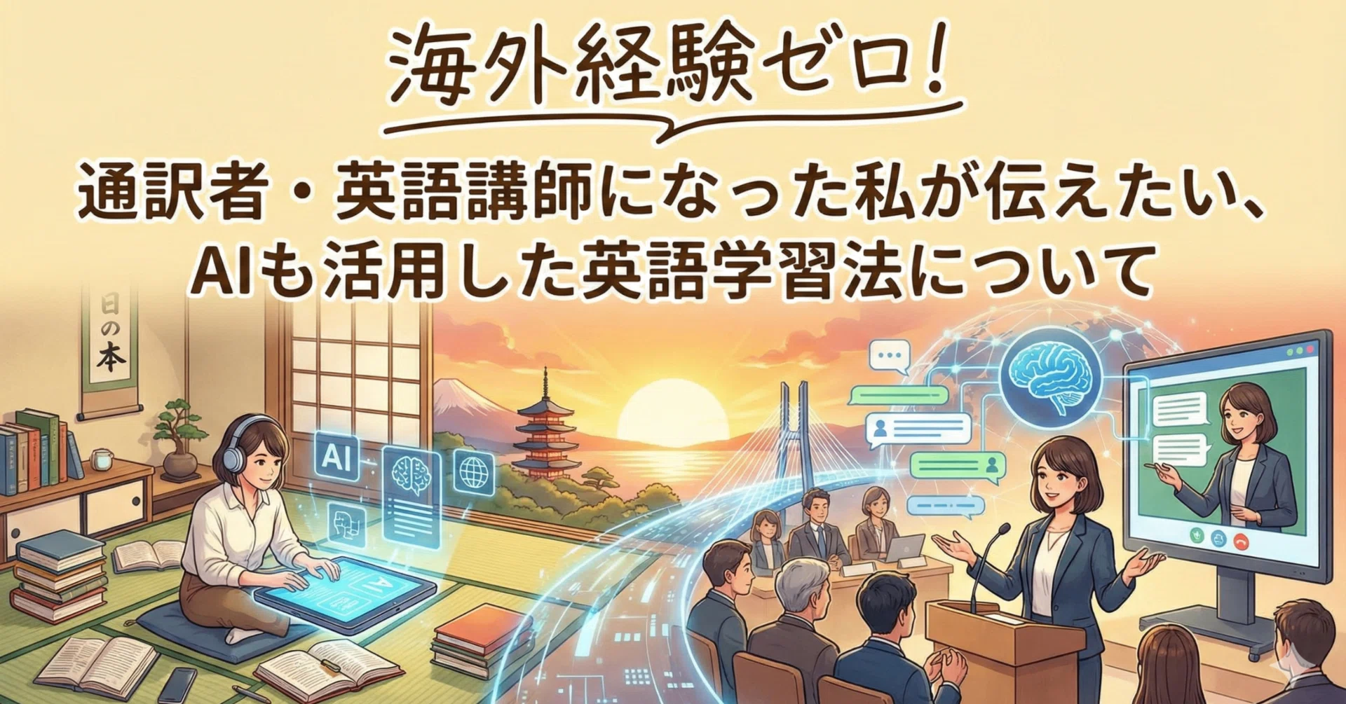 海外経験ゼロ」でTOEIC800点超え・英語通訳者・英語講師になった私が