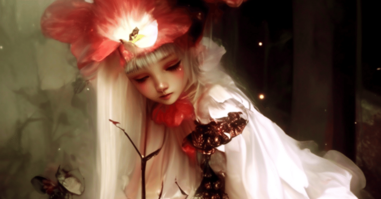 どらアート】存在しないはずの花が、記憶の中で咲いている。｜ダーク