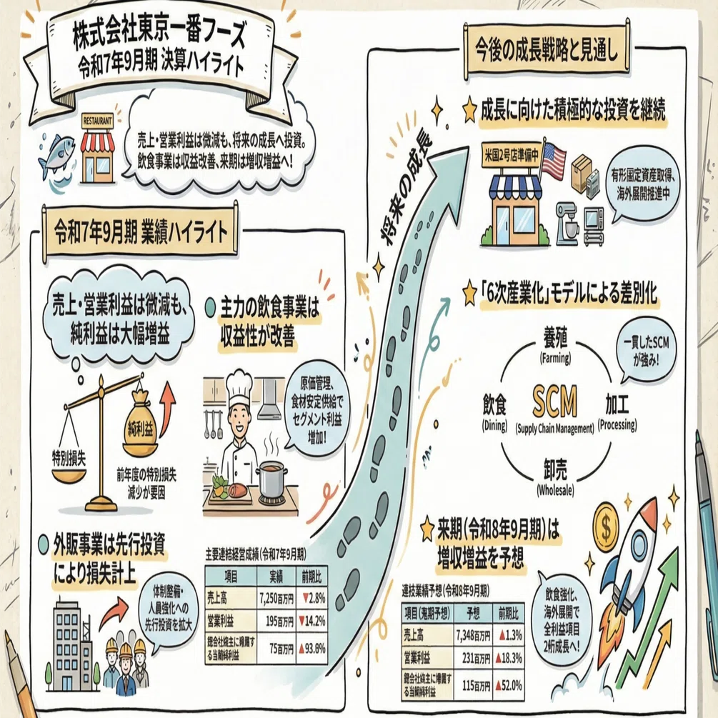 改訂 豫算決算制度要論 20251114_東京一番フーズ_売上減なのに純利益93%増？プロが読み解く