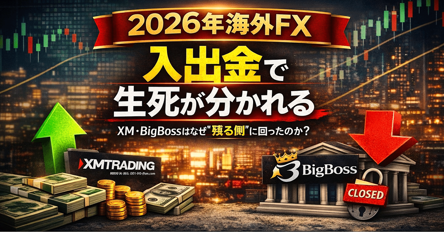 2026年、海外FXは「入出金」で生死が分かれる｜海外FX無限∞ (MUGEN) 公式