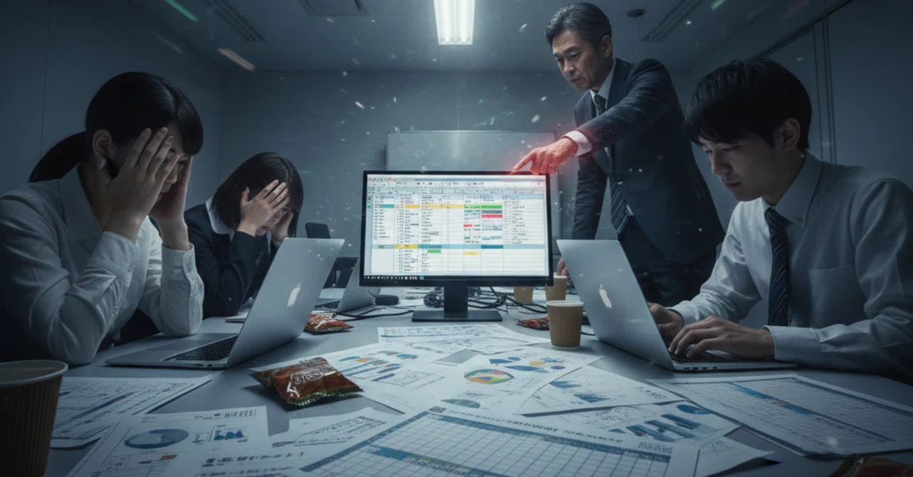 Until I Was Exhausted by Excel Grid Paper and Progress Meetings｜lo834