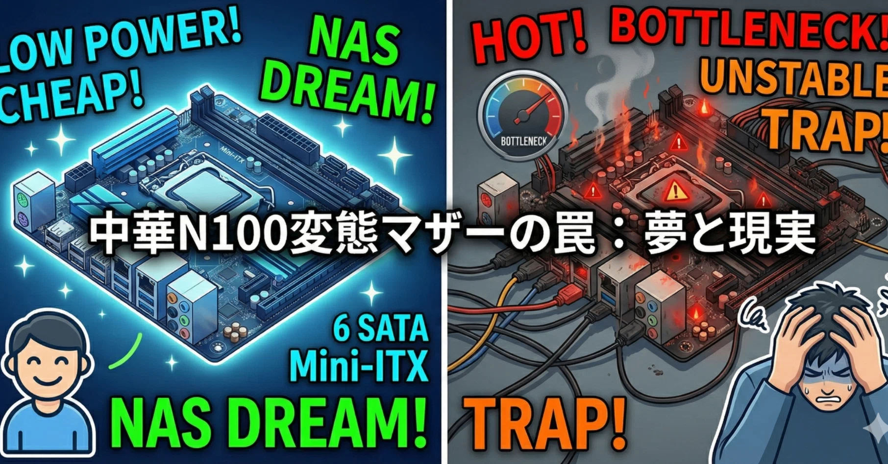自作NAS】中華製N100「変態マザー」をポチる寸前で踏みとどまった理由