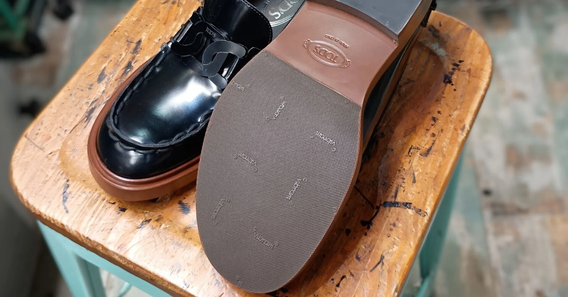 ハーフラバー補修】TOD'Sのローファーのハーフラバー補強｜CREA Repair