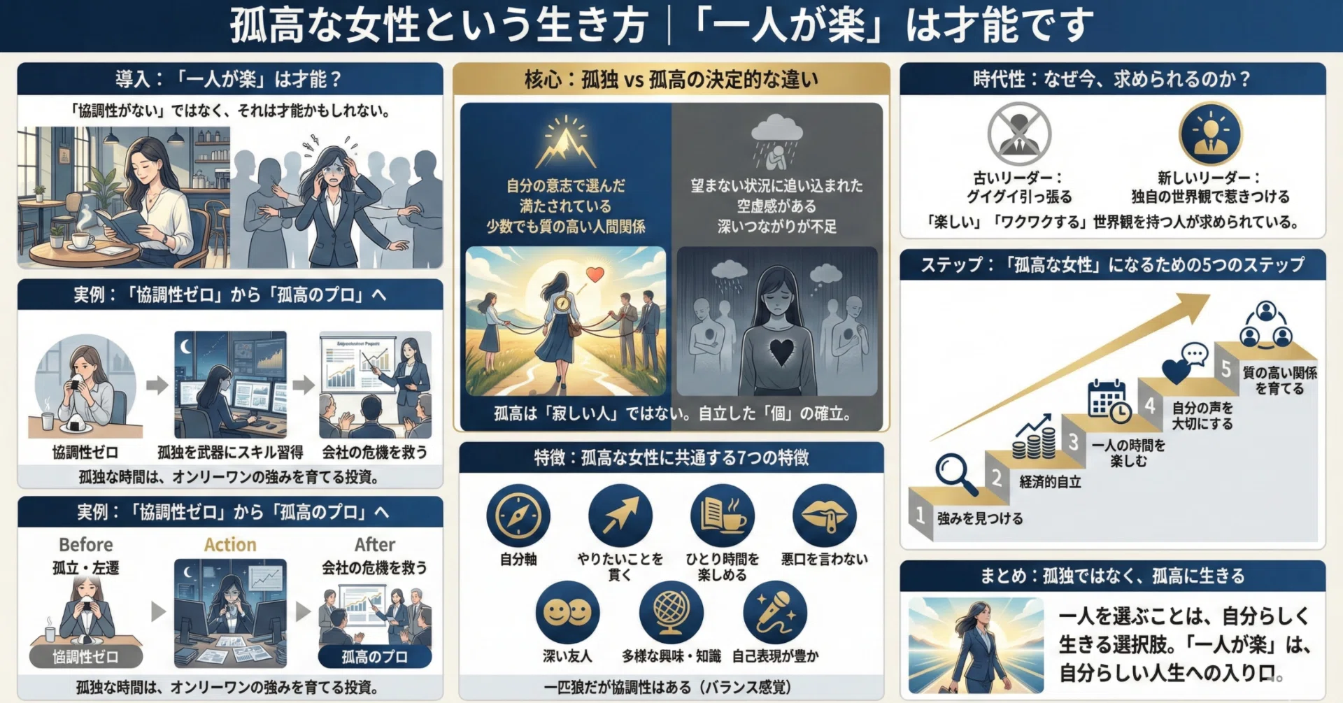 孤高な女性という生き方｜「一人が楽」は才能です｜浅野ヨシオ