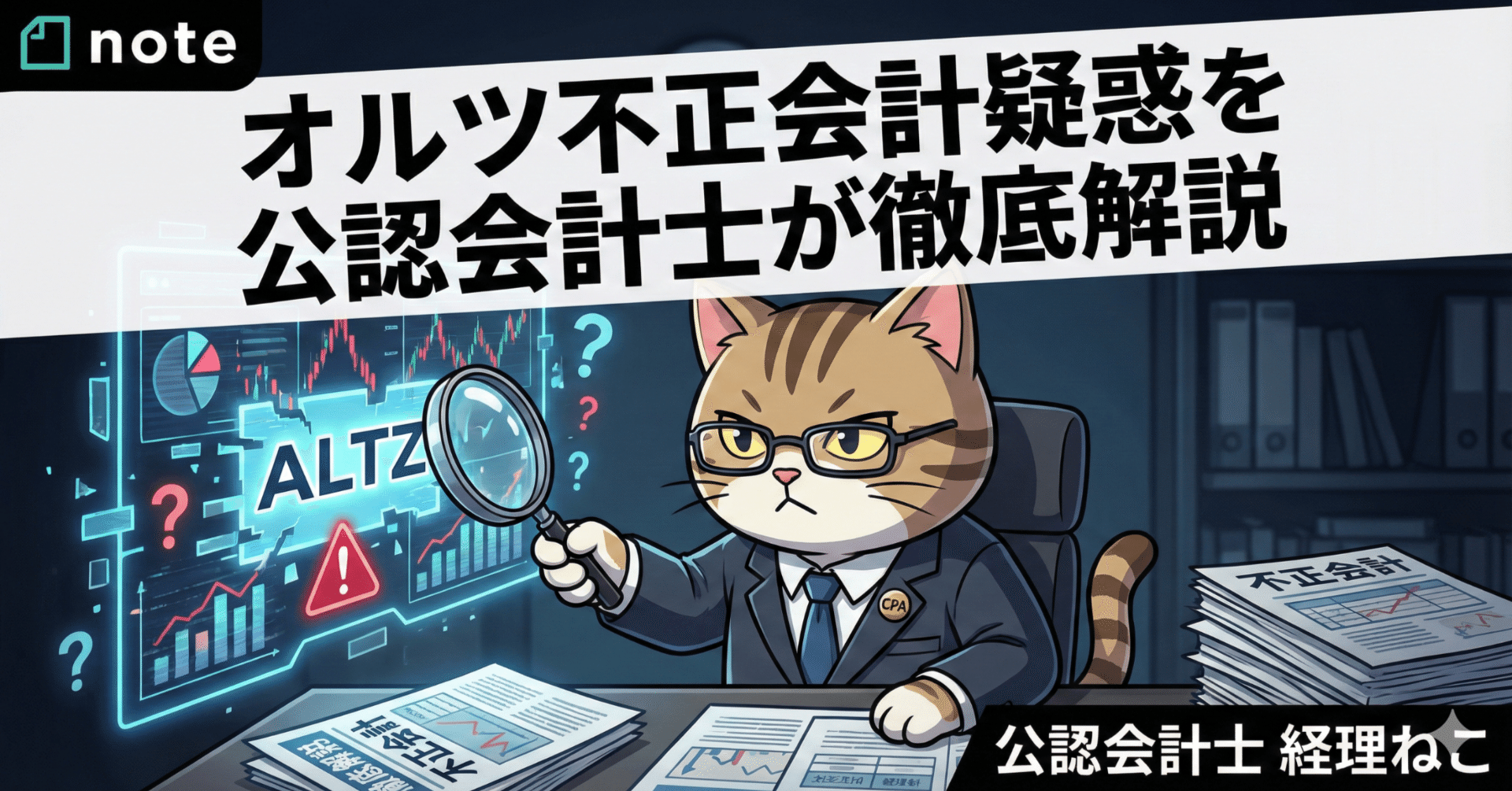 オルツ不正会計疑惑を公認会計士が徹底解説｜経理ねこ