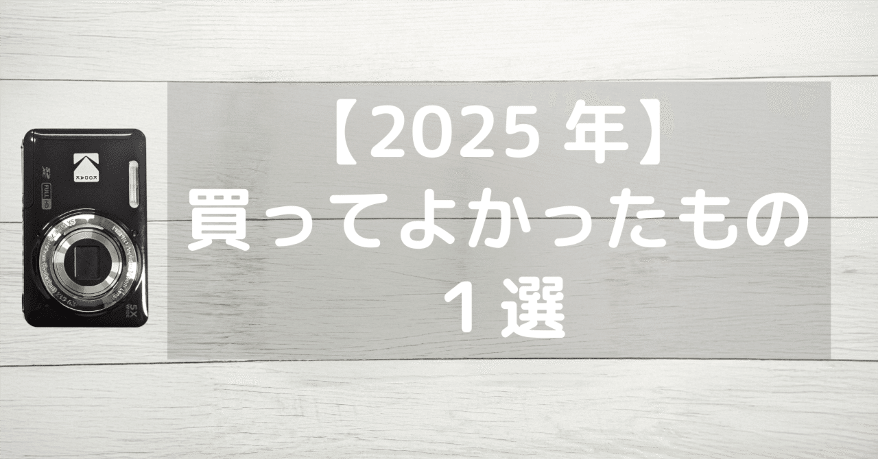 2025年 買ってよかったもの】『KODAK FZ55』で撮り続けたら、人生