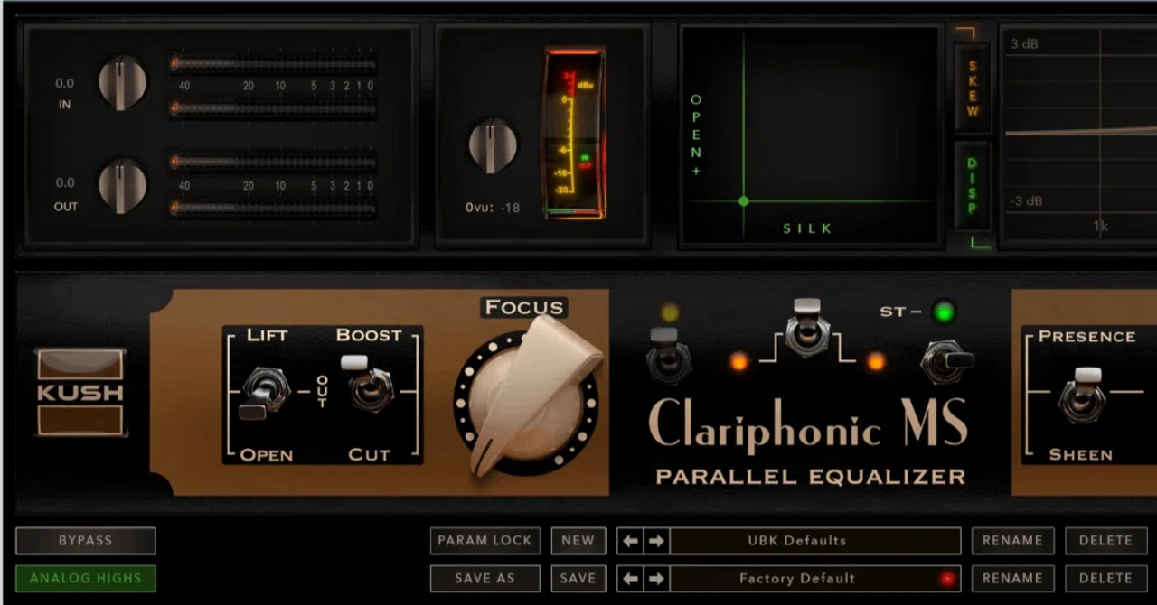 週刊プラグインレビュー」Kush Audio / Clariphonic Mk3｜moroishimasaoki