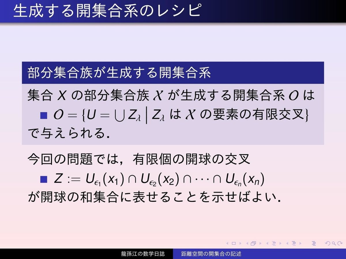 TS005：距離空間の開集合の記述02