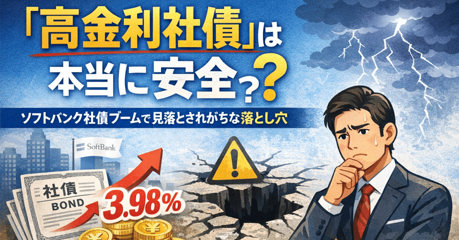 その高金利、実は危険かもしれない── ソフトバンクグループの個人向け社債ニュースから考える注意点｜さとまさ(satomasa)