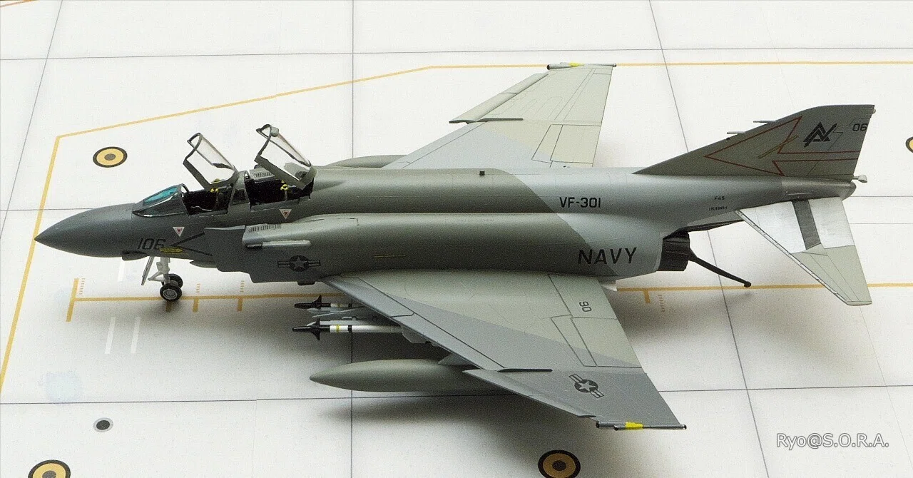 プラモデル製作記 タミヤ 1/72 F-4S NAVYファントムII ｜Ryo@S.O.R.A.