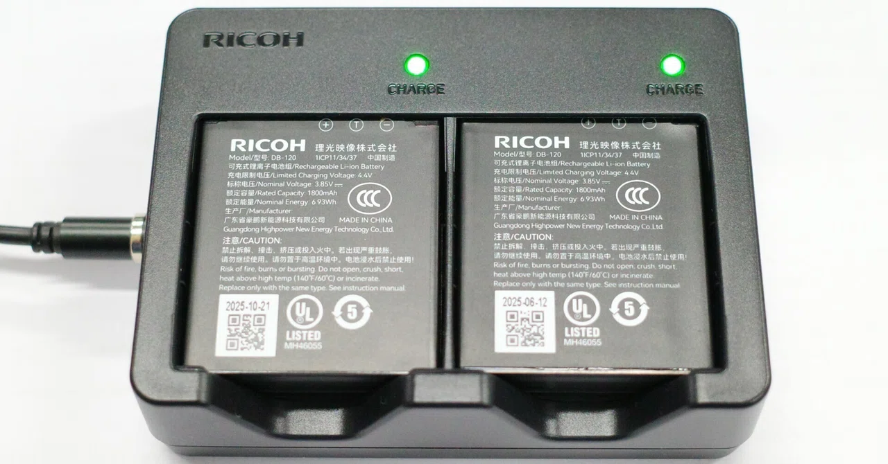 RICOH Battery Charger BJ-12　GR 4バッテリー充電器 Ricoh GR IV Charger & Battery Kit USA NEW - (Ricoh BJ-12 Charger #353