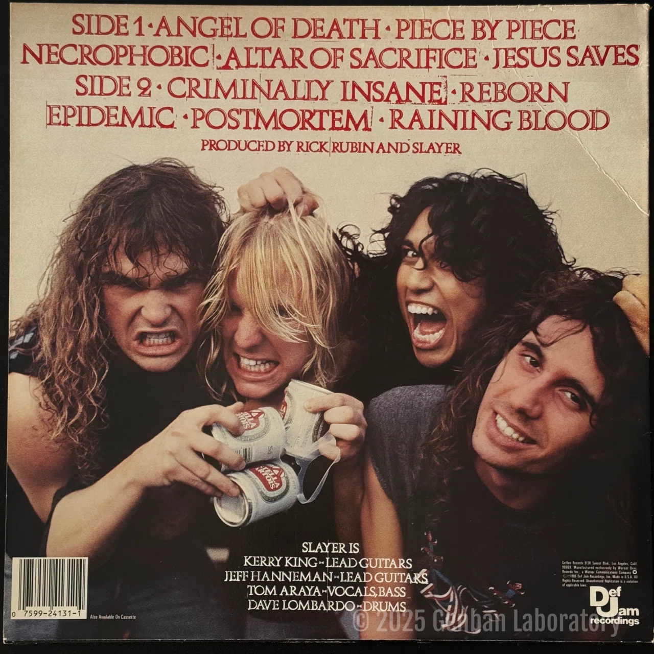012: Slayer『Reign In Blood』US初版徹底解剖── アナログ盤の限界を
