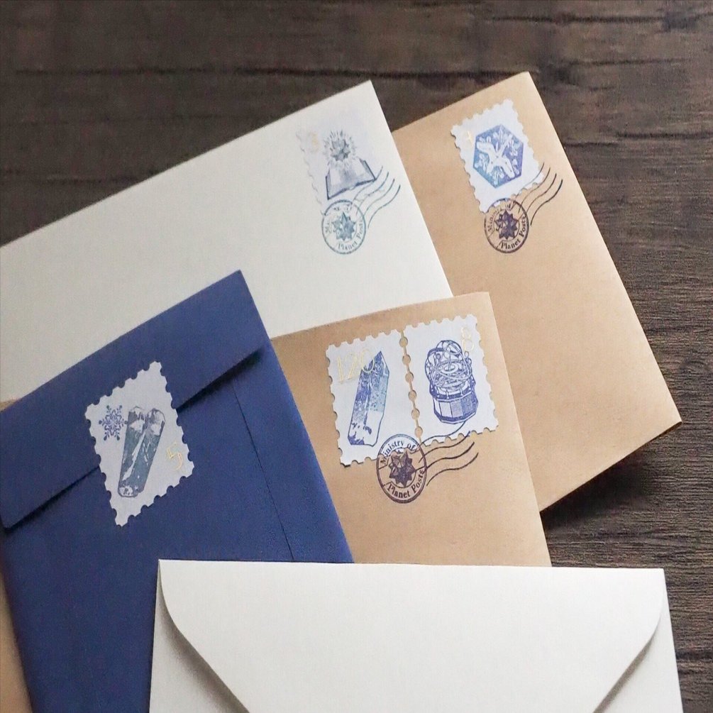 スタンプレシピ 切手風シール｜遊星商會