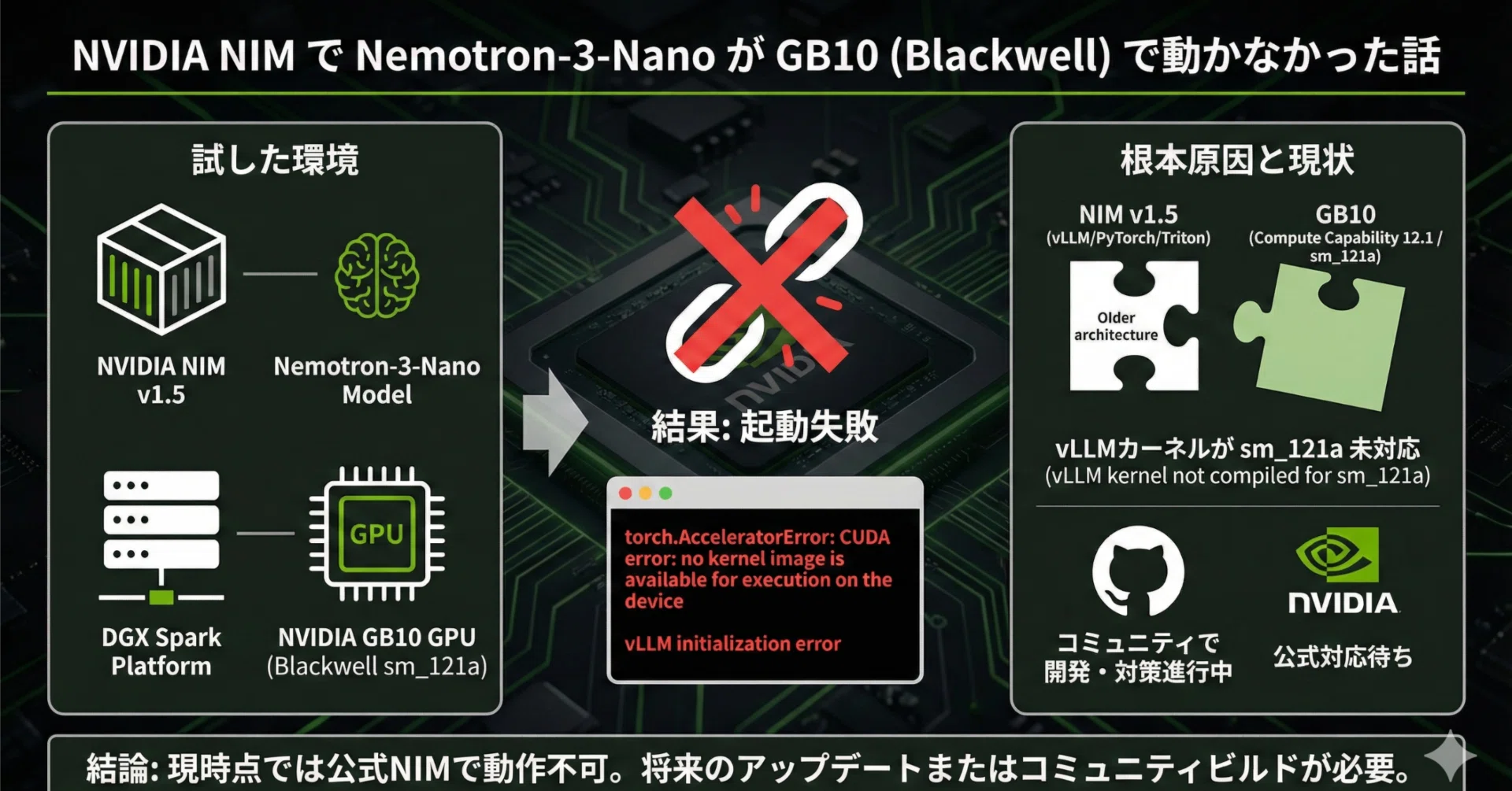 NVIDIA NIM でNemotron-3-Nanoを動かそうとしたら、GB10 (Blackwell