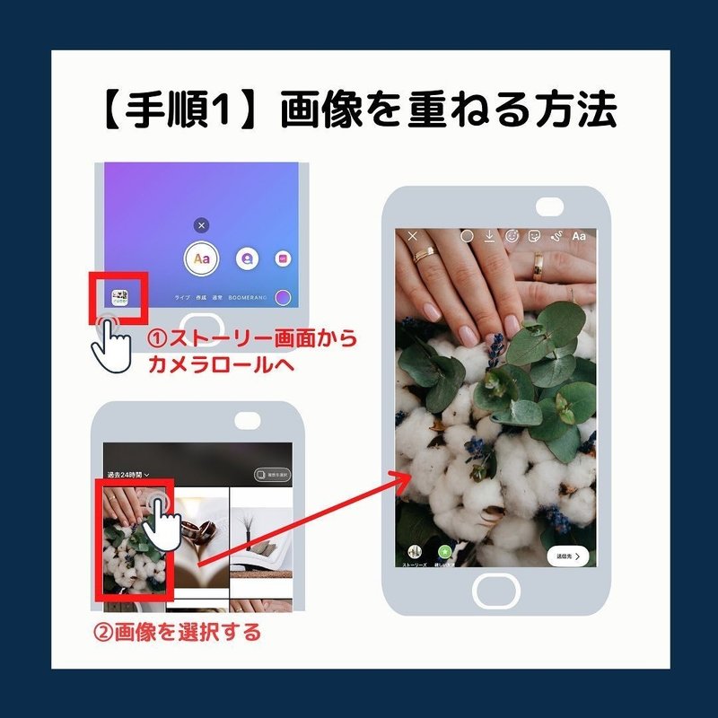 インスタグラム Instagram ストーリーズで複数写真を投稿する方法 インスタお仕事マガジン Instagramインスタ グラムノウハウ Note