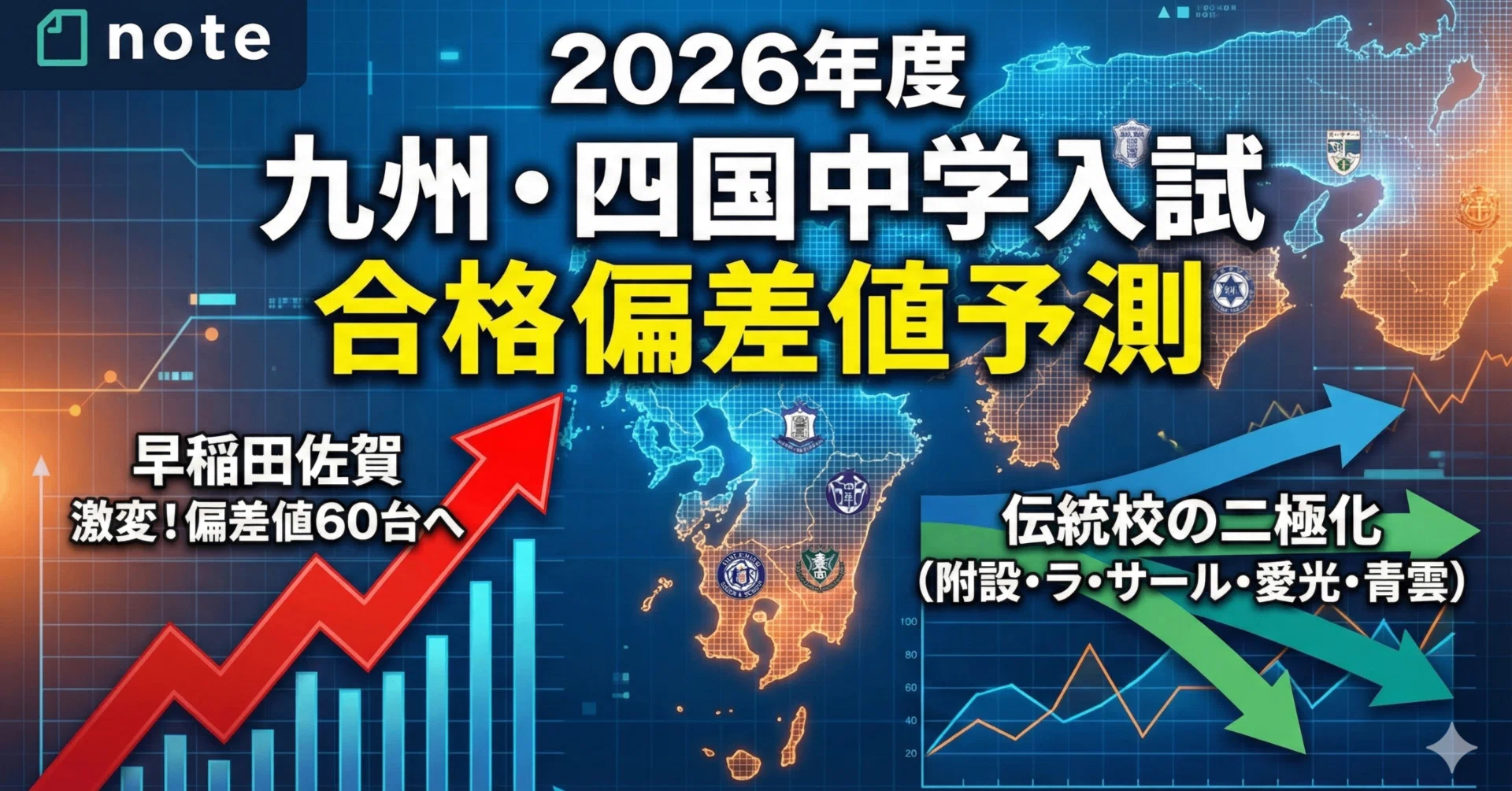 2026年度 九州・四国中学入試：志願者動向から見る「合格偏差値」予測 