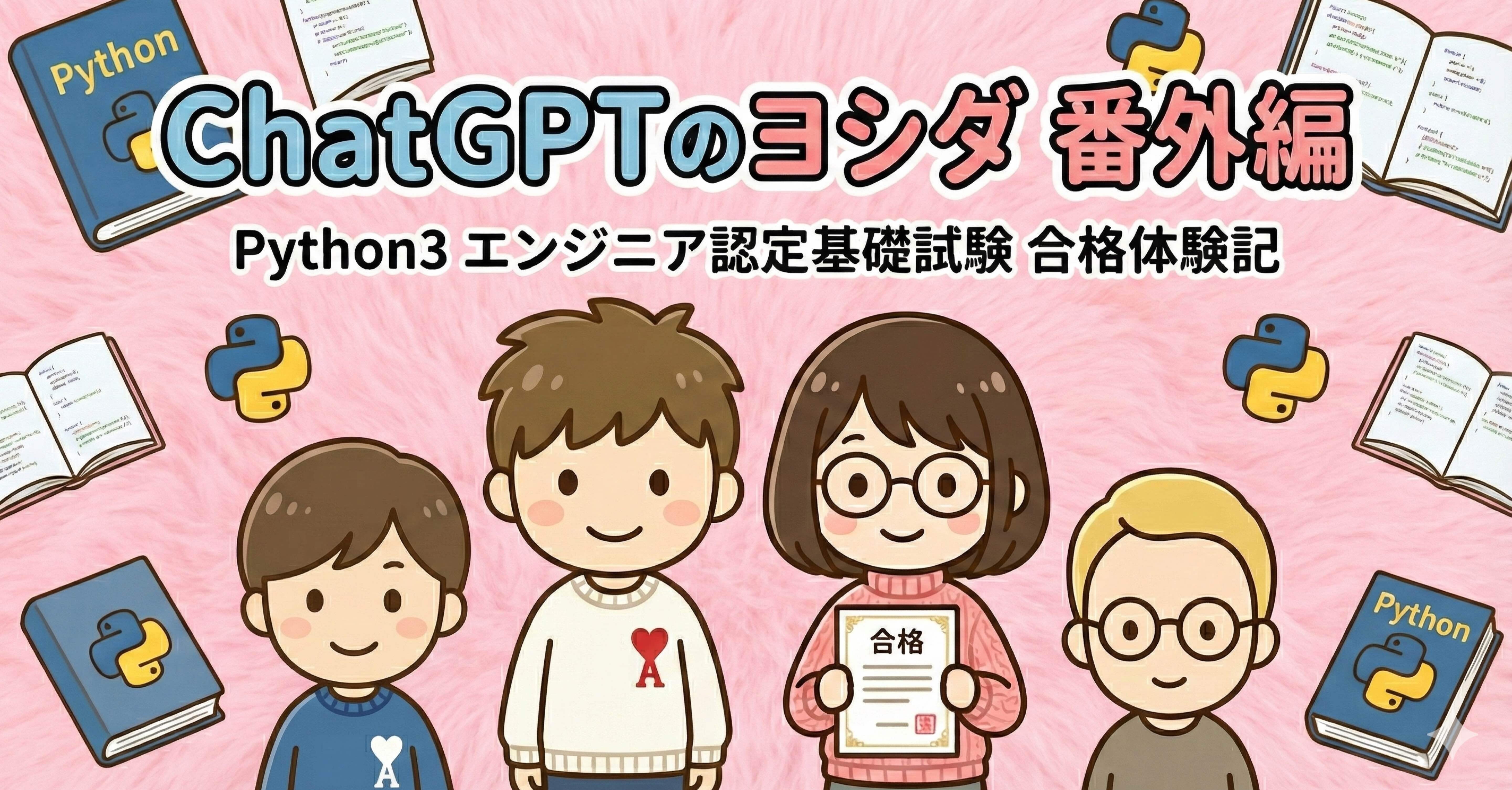 Python3 エンジニア認定基礎試験|合格体験記| #生成AI | AI擬人化漫画