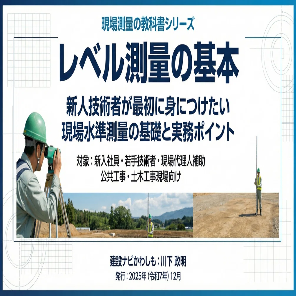 現場で使う【レベル測量の基本】― 新人が最初に身につける測量手順