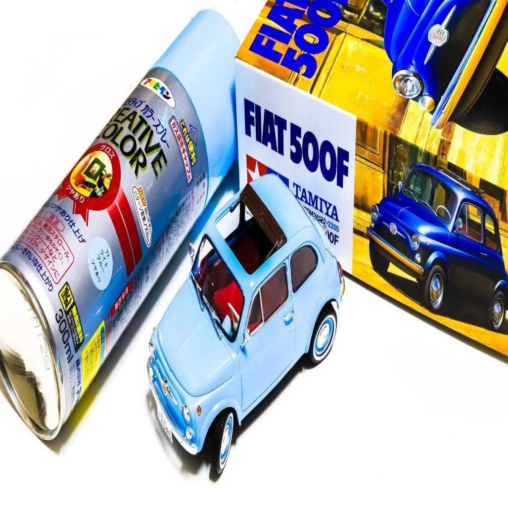 プラモ】久々のディスプレイキットに挑戦！｜タミヤ 1/24 フィアット