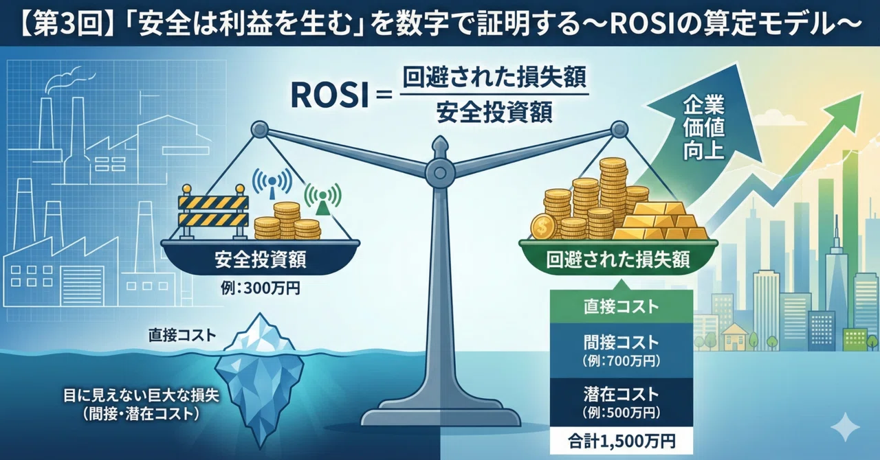 【リスクアセスメント】「安全は利益を生む」を数字で証明する〜ROSIの算定モデル〜【第3回】|まさおか