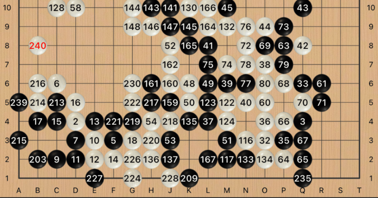 一力遼杯2025 仙台囲碁フェスティバル準決勝 (黒)まつひか-(白)志原大