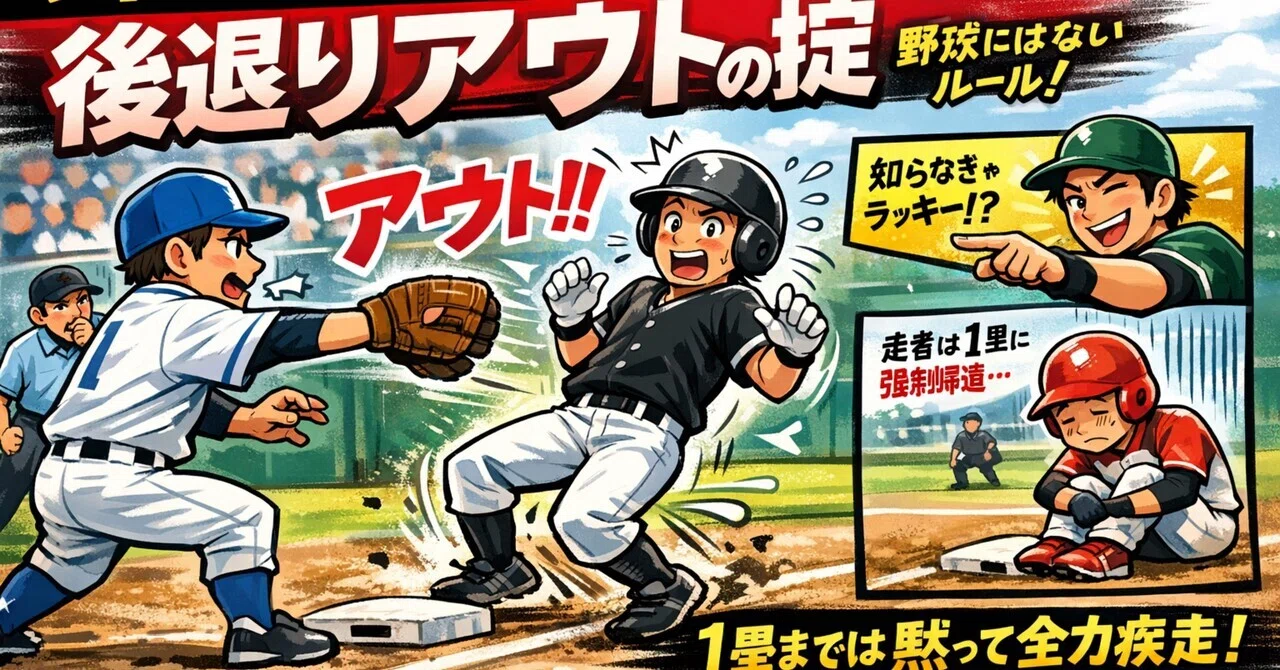 🥎ソフトボール限定・後退りアウトの話｜山下高志