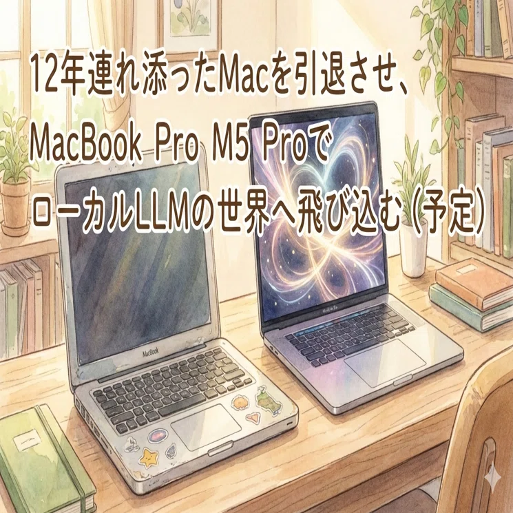 12年連れ添ったMacを引退させ、MacBook Pro M5 ProでローカルLLMの世界