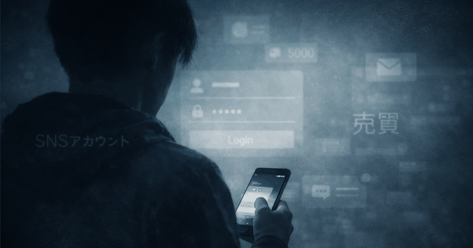 なぜ、SNSアカウントは「売れて」しまうのか——人格・信用・未来を奪う不正売買の構造【第1回】誰が、なぜ、SNSアカウントを売る のか——追い詰められた若者と、見えない犯罪の始まり｜生きづらさを抱える者