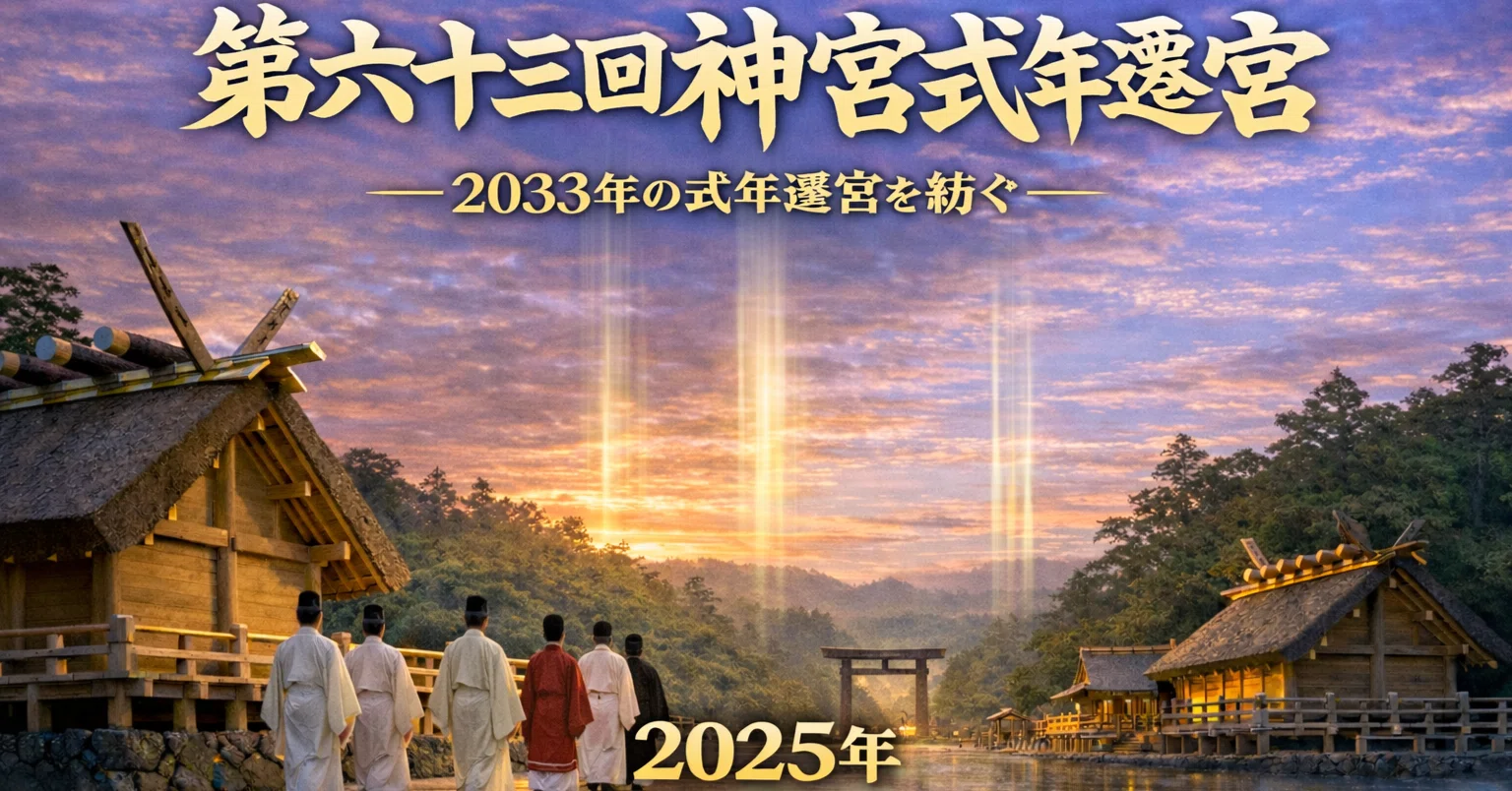 神宮式年遷宮法被　第六十三回 ☆伊勢神宮☆2033年「第六十三回 神宮式年遷宮」を追っかける祈りの旅