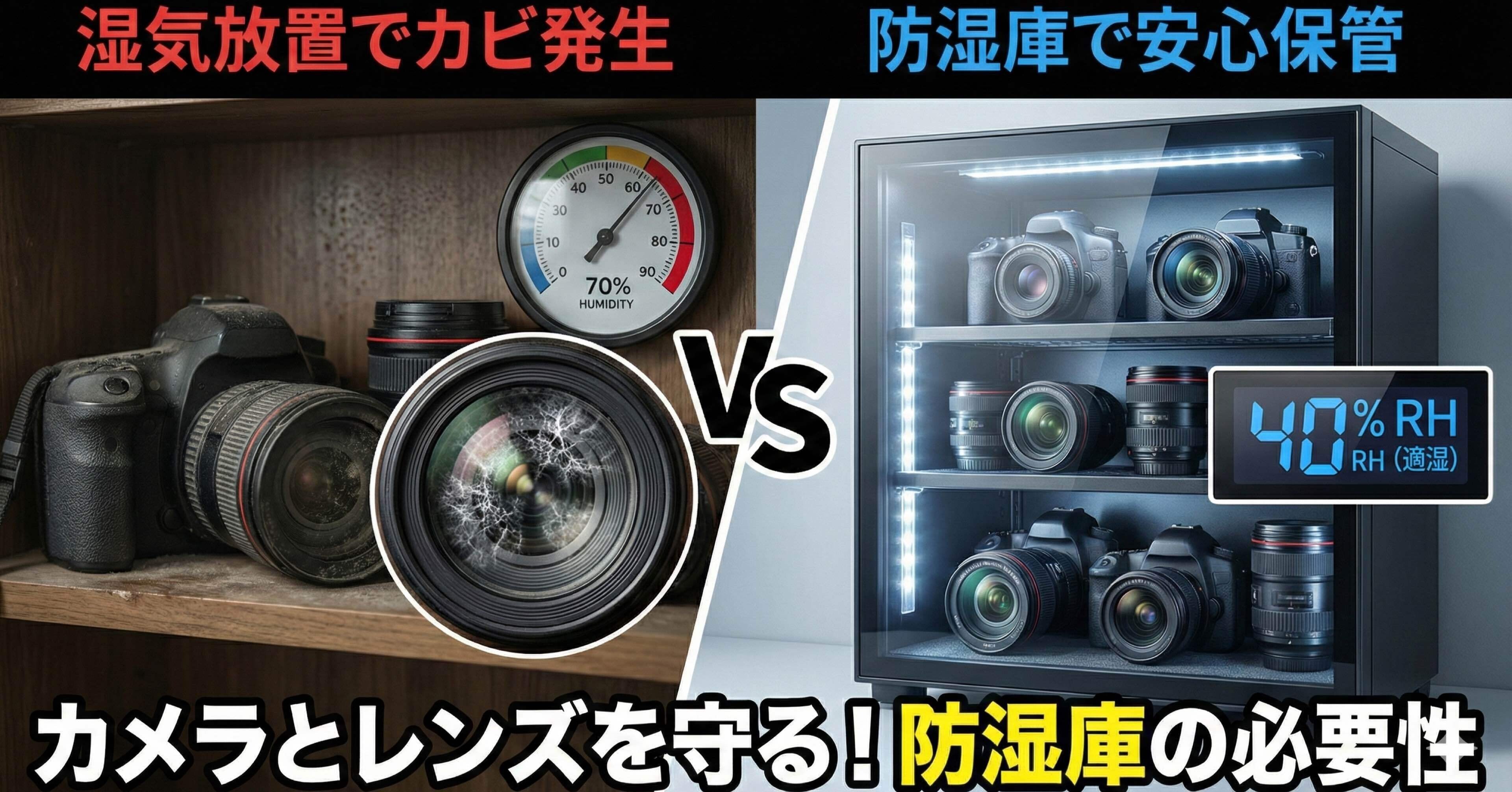 防湿庫は必要？カメラとレンズをカビから守る保管方法と選び方｜No.54