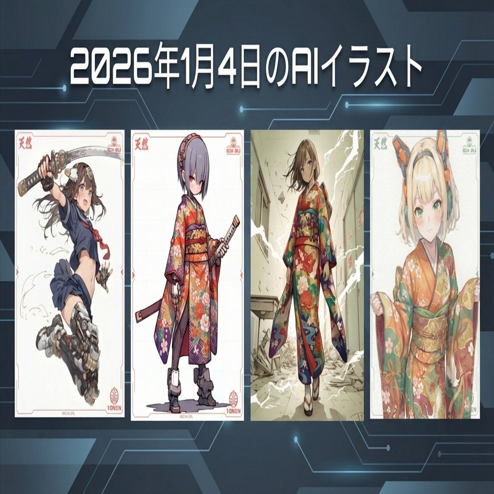 今回のX収益額公開（2026年1月4日のAIイラスト）｜てんねん｜AI