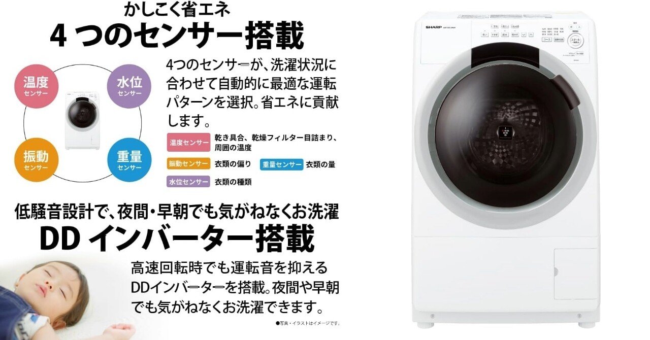 シャープ ES-S7J-WLレビュー｜マンションにも置ける「コンパクト・静音