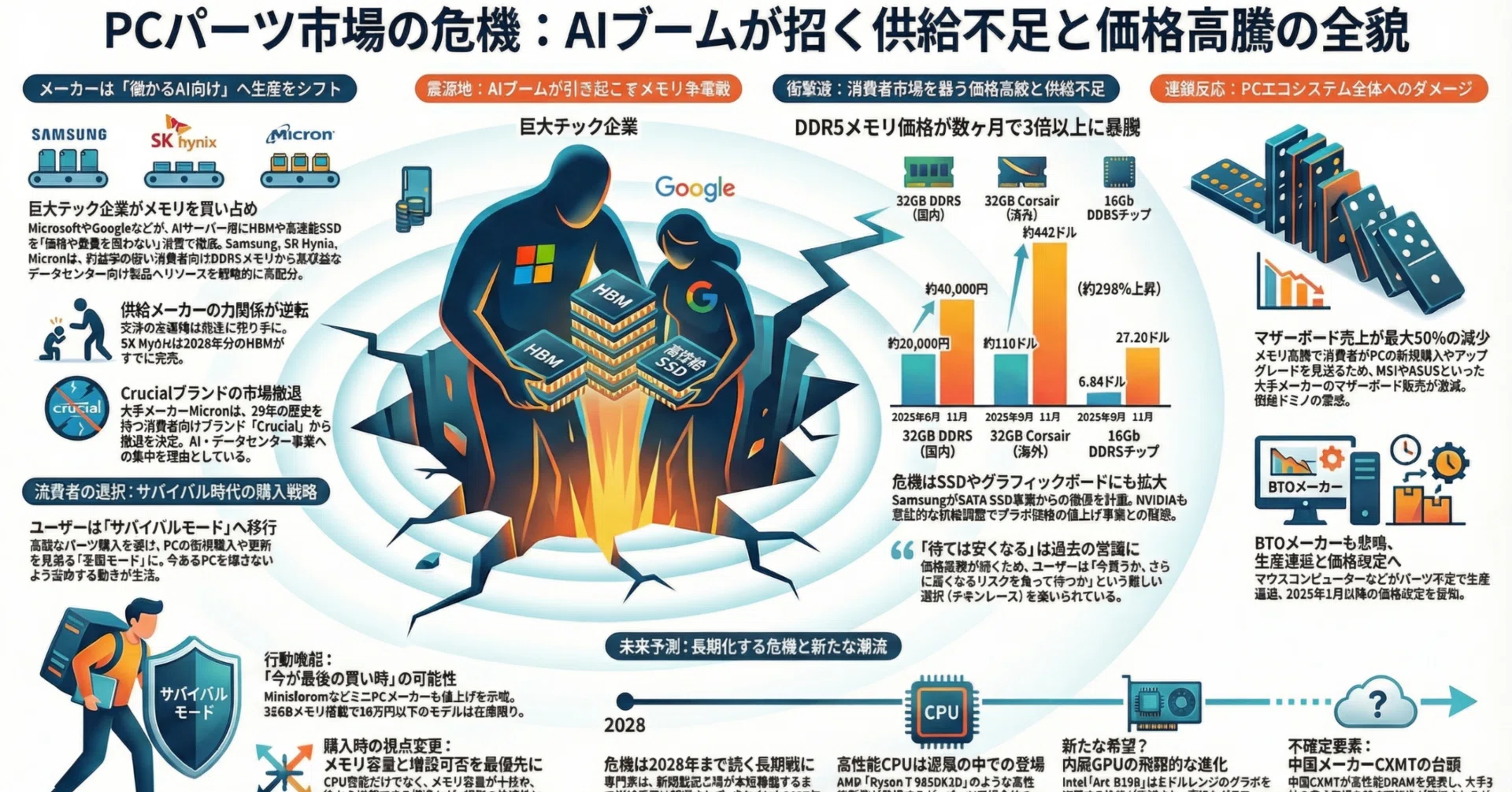 2025/12/29－PCパーツが高すぎる！少しでも賢く買いたいから調べたっ