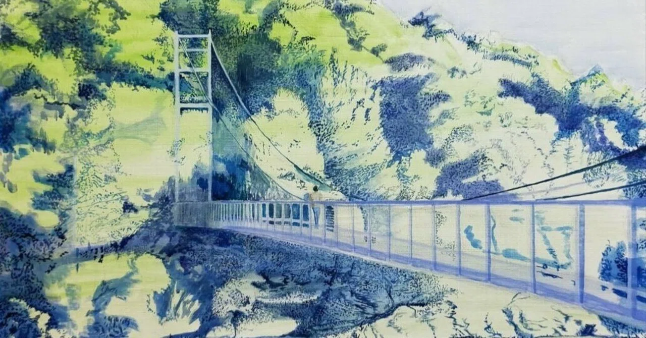 Step10】「架橋」アクリル画｜瑞島 魁祐（みずしま かいゆう）