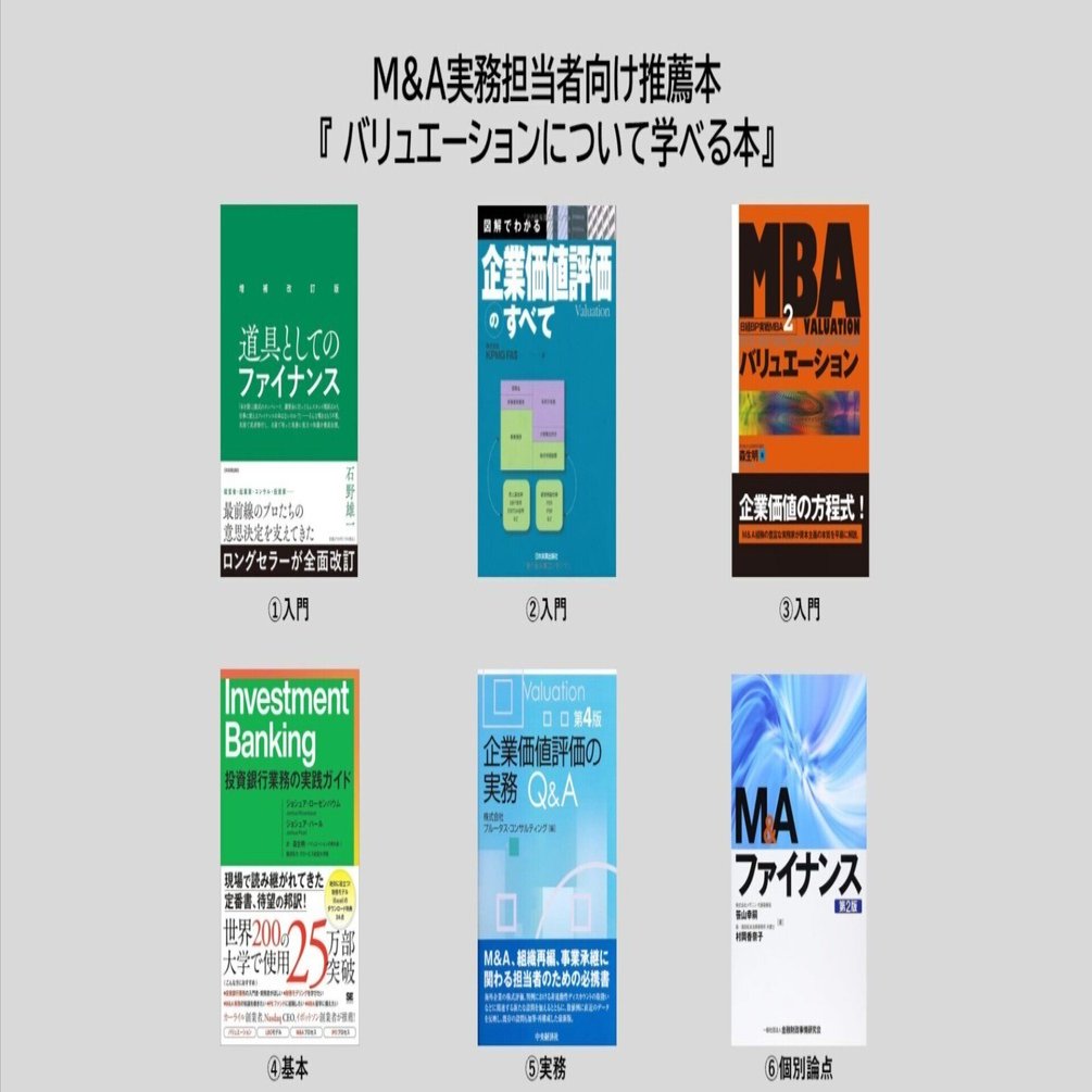 書籍紹介】M&Aについて学べる本~M&Aバリュエーション 書籍6選~｜める