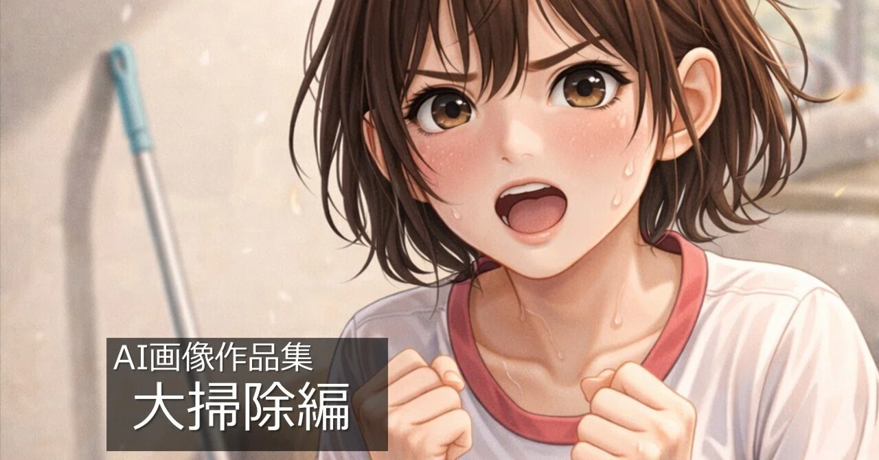 AI画像作品集「大掃除編」｜ならなすお