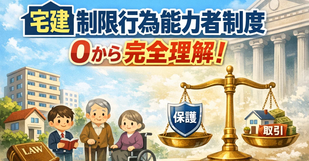 宅建・権利関係】制限行為能力者制度を「0から完全理解」する― なぜ