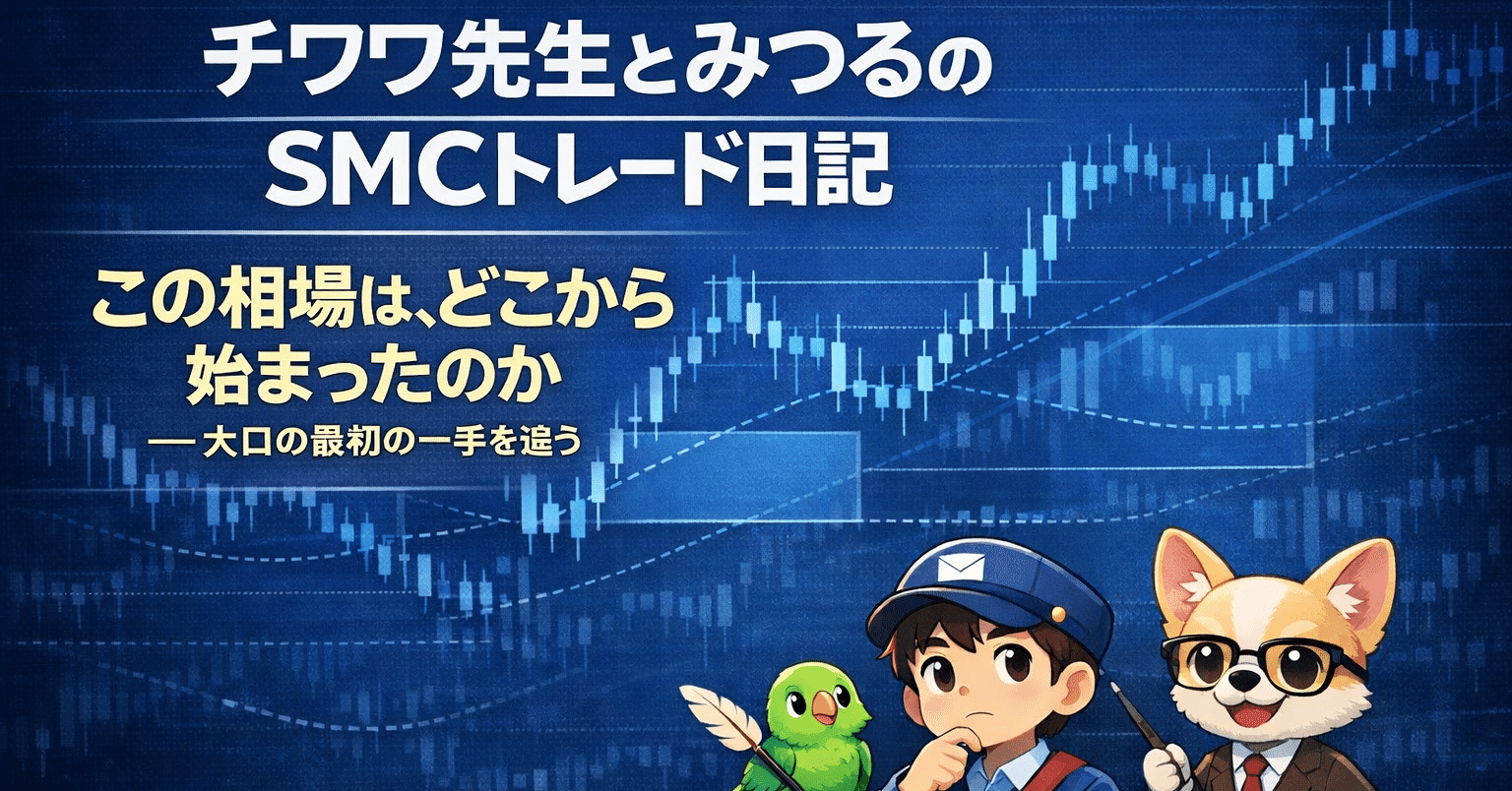 チワワ先生とみつるのSMCトレード日記＃1｜Mitsuru FX