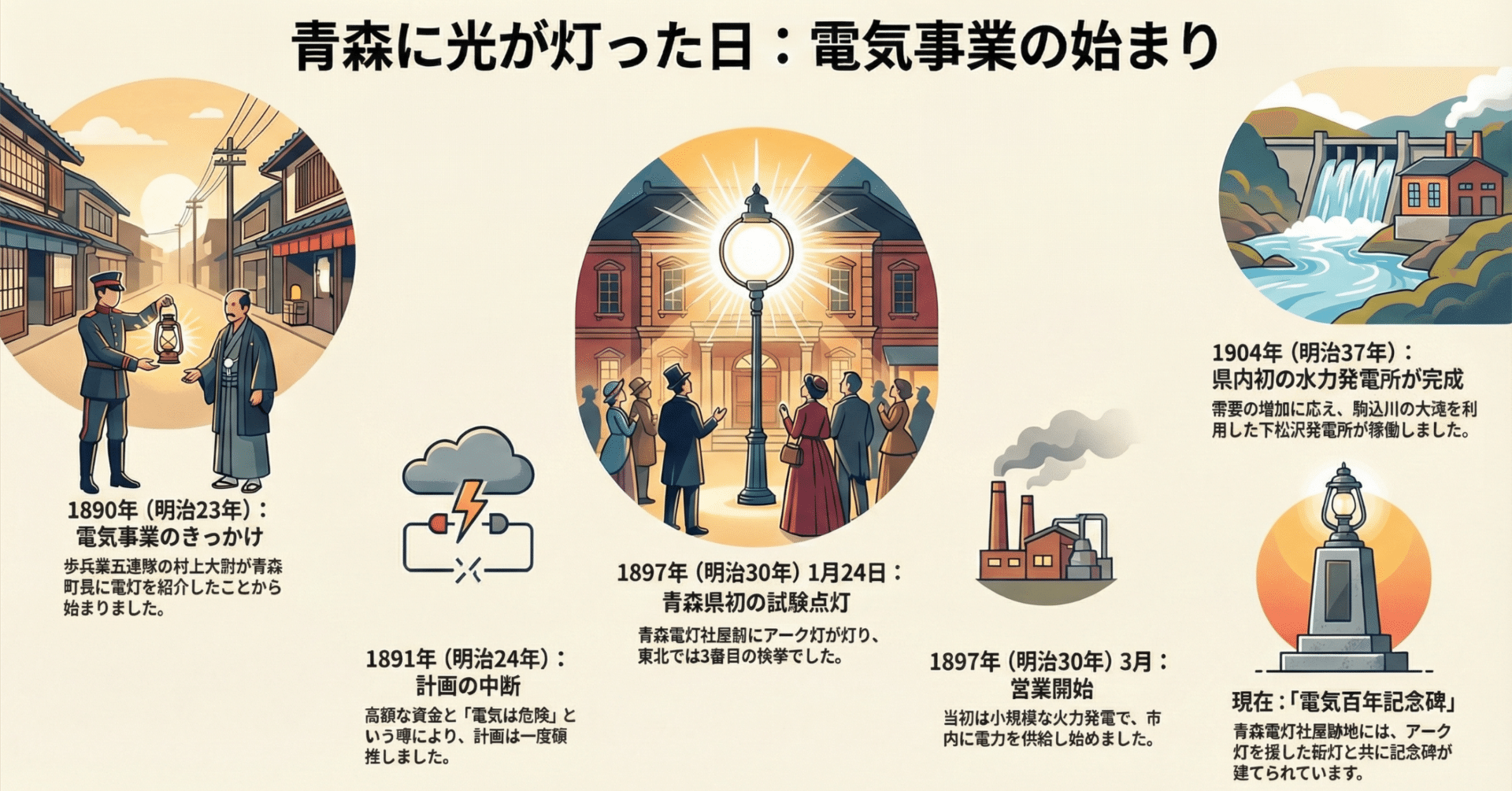 青森に光が灯った日：電気のはじまり物語｜青森太郎（ソウマ シンキチ）