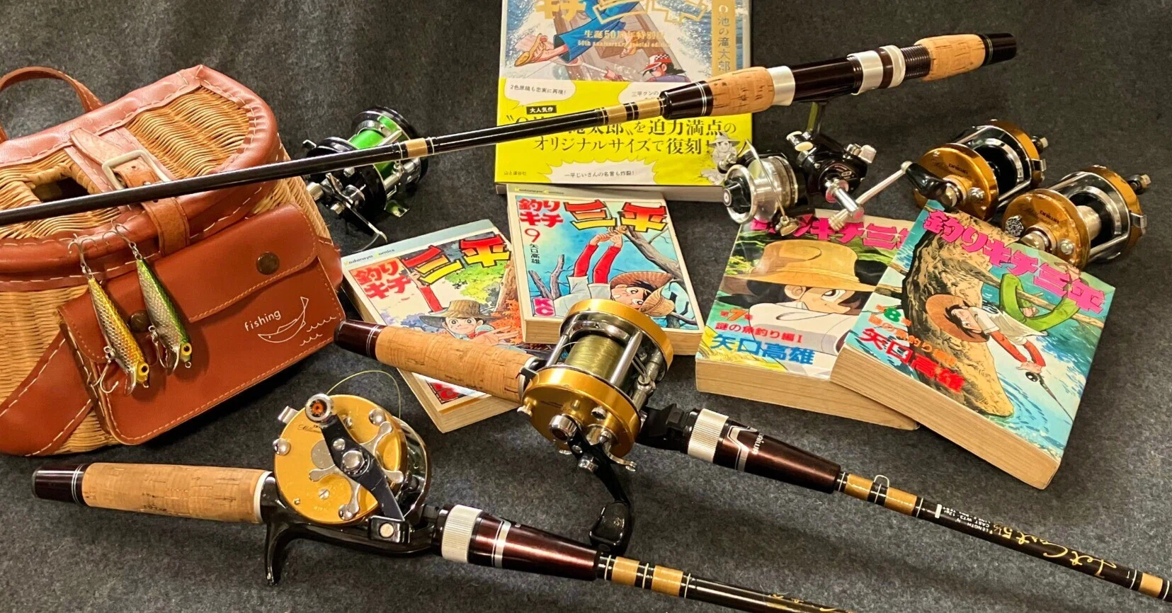 釣りキチ三平　矢口高雄　新品　リール 🎣釣りキチ三平を再現001 ~ O池の滝太郎 ~｜fish-BON-fire