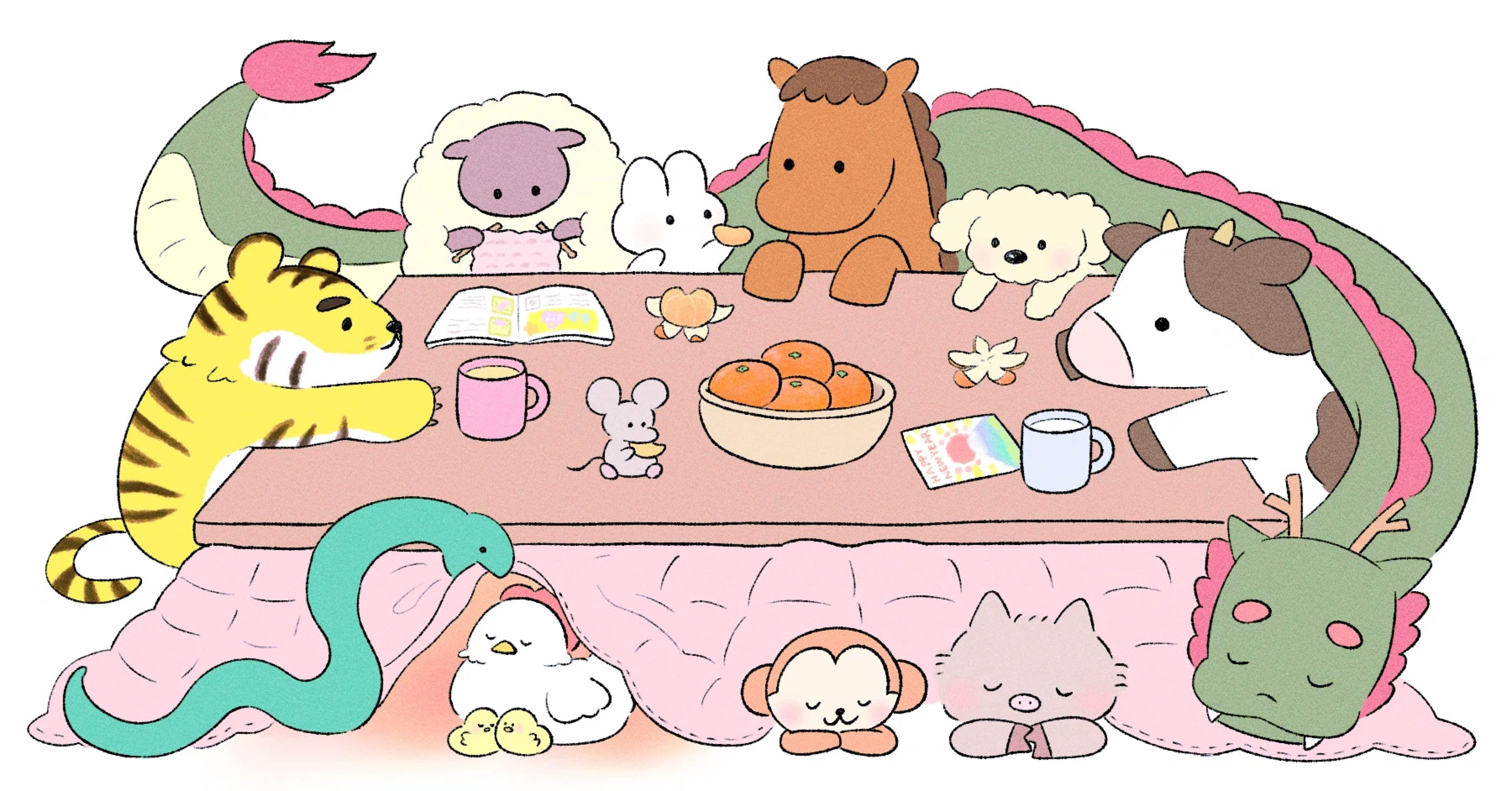 つぶやき｜干支イラストがかわいすぎる｜みなも