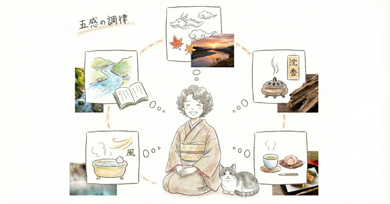 五感を満たせば、心は整う。自分を「ご機嫌」にするための暮らしの調律法＜ウェルビーイング＞｜あやさんの縁帖🌿
