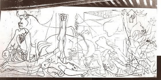 ゲルニカ 再解釈 額装済み ピカソの『ゲルニカ』についてのお話｜すけ