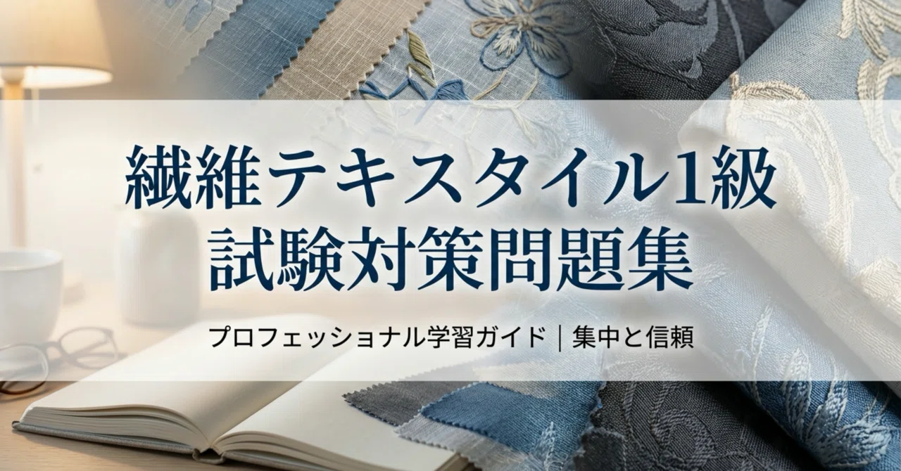 繊維テキスタイル1級】試験対策問題集200問 解答解説付き｜Study Base