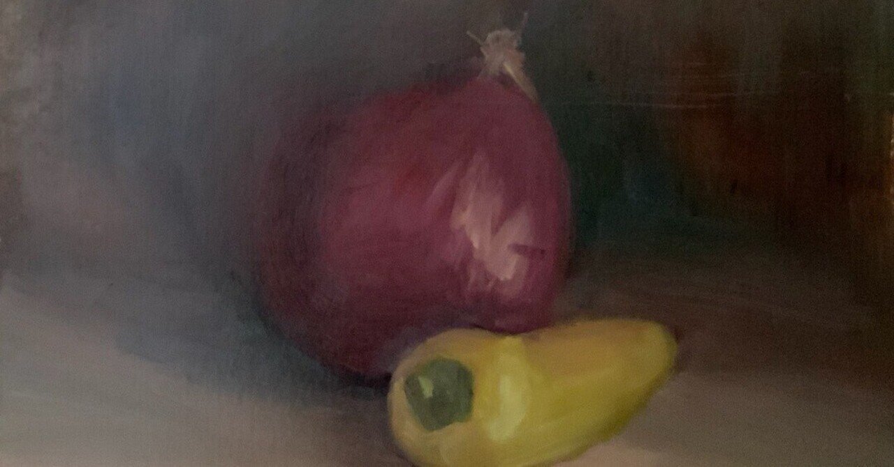 2025年絵の振りかえり 9月 油絵レッスン2ヶ月め｜なお