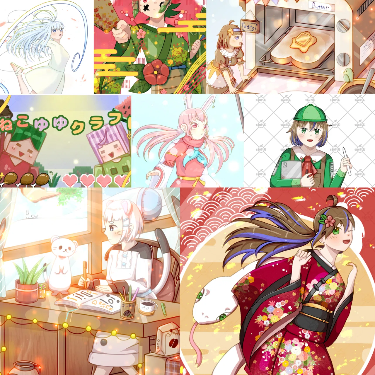 2025年版】18歳イラストレーターの活動まとめ/年間ポートフォリオ