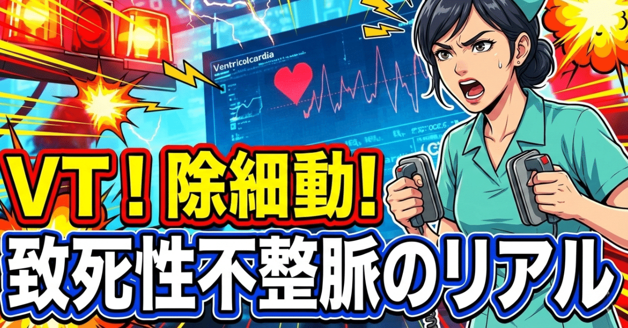 看護師】1秒で死ぬ波形、3分で救う技術。ドラマで頻出する「VT」に、震える手で立ち向かうための処方箋｜ひかる｜医療エンタメライター・監督