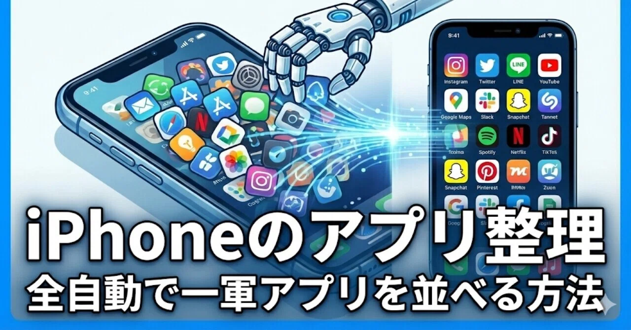 iPhoneのアプリ整理で悩み続けた私がたどり着いた「全自動ホーム画面